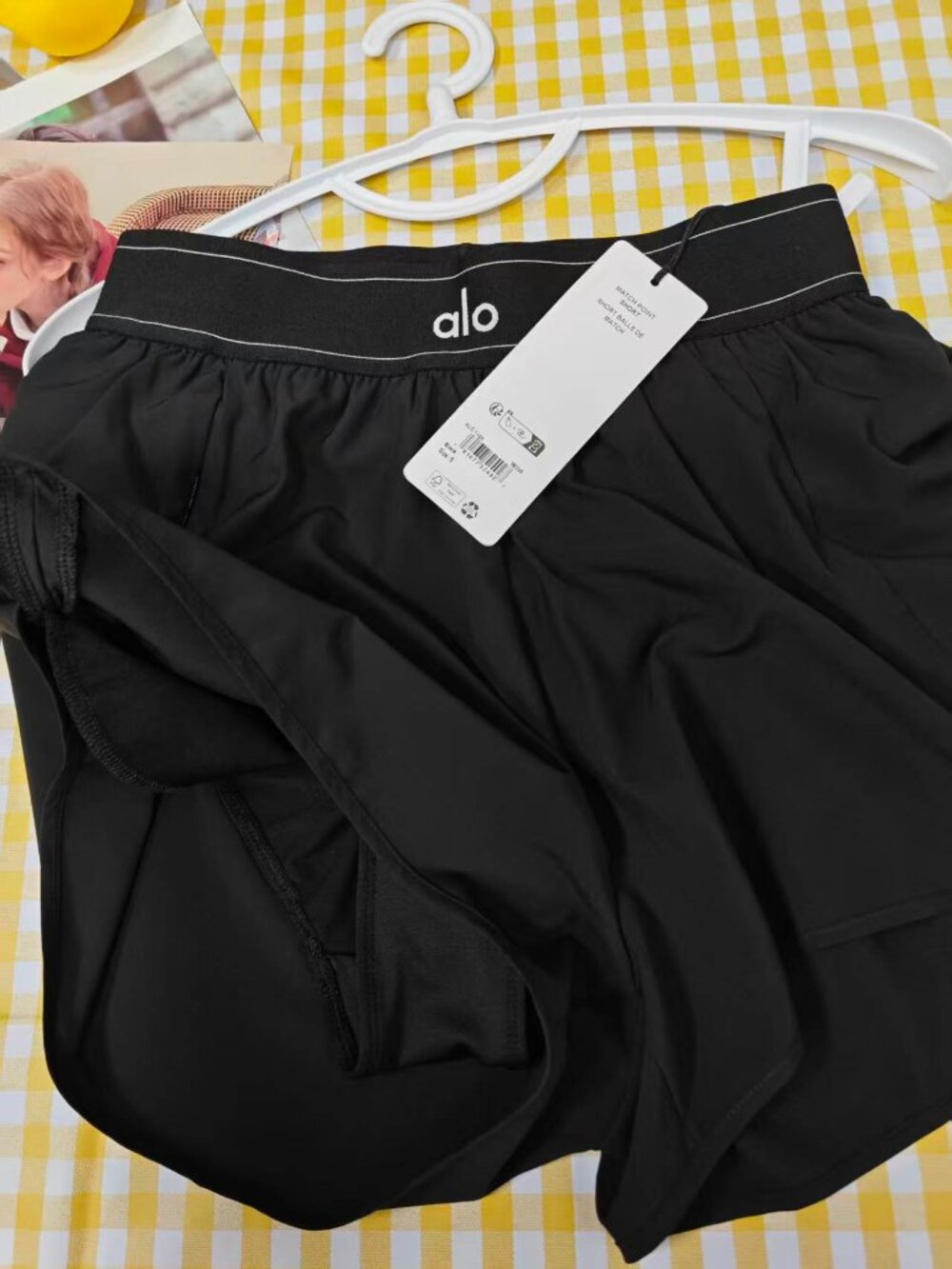 New with tags π·οΈ ALO Match Point Short | Black Tennis Running Shorts - Picture 5 of 8